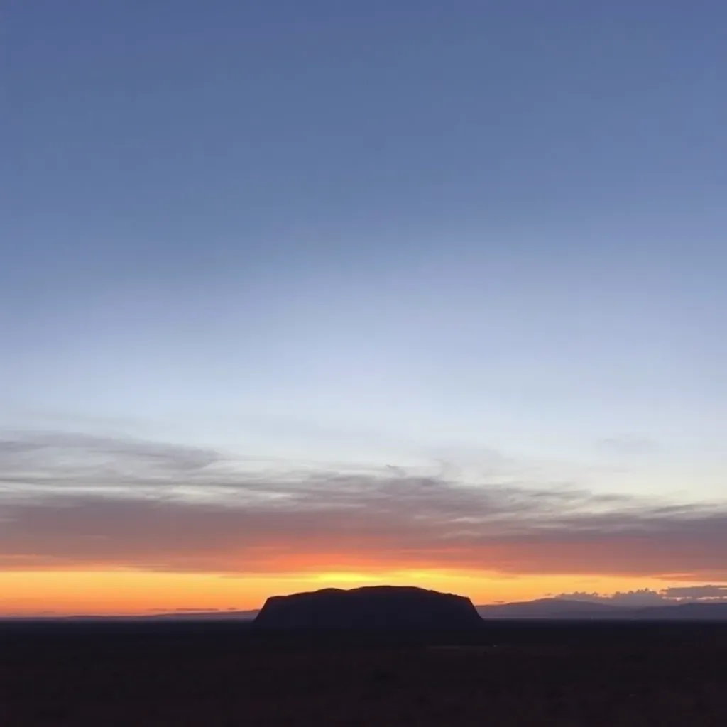 Uluru atardecer decepcionante Uluru atardecer decepcionante